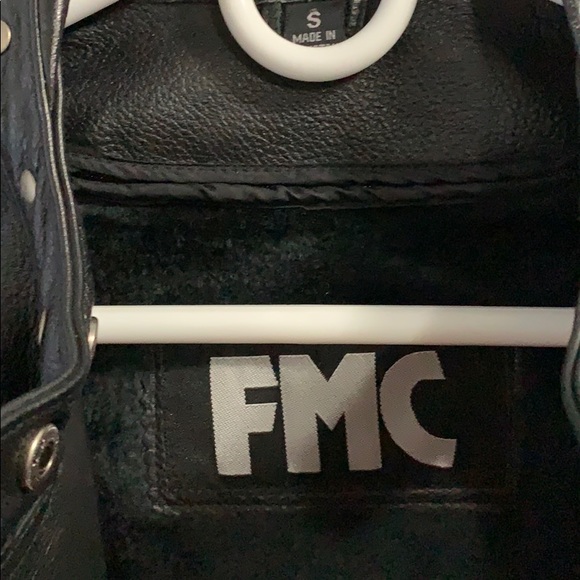 Women’s Motorcycle black leather jacket NWT - Picture 5 of 5